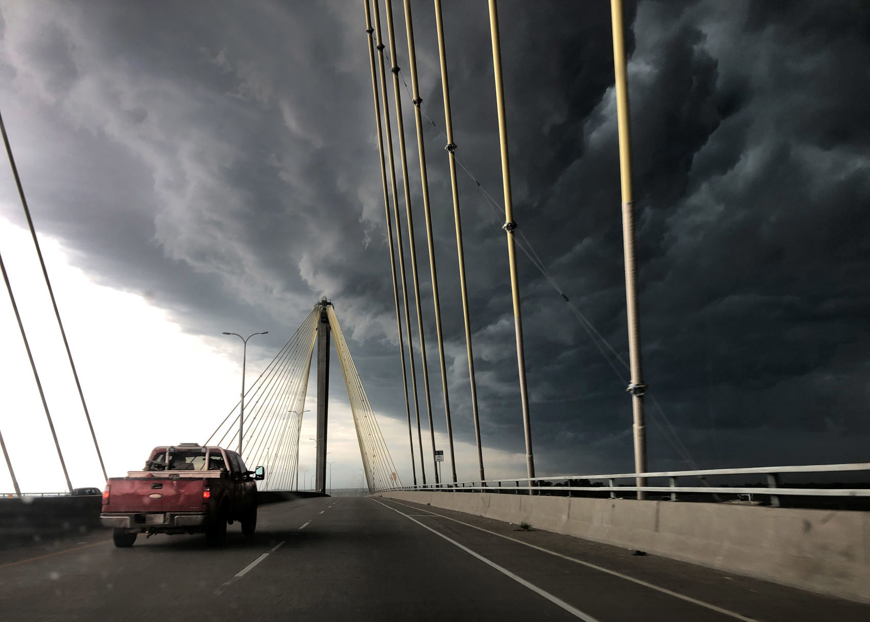 Storm clouds over Alton, Illinois
